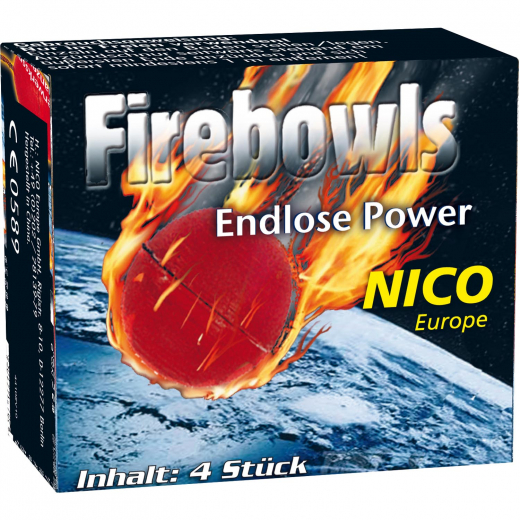 Firebowls, 4er SchachtelJugendfeuerwerk von NICO