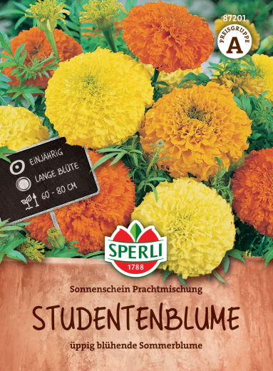 Studentenblumensamen Sonnenschein Prachtmischung Inhalt: 1 Portion